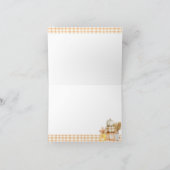 Little Pumpkin Rustic Boerderij Baby shower Luier Bedankkaart (Binnen)