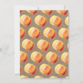 Little Pumpkin Rustic Burlap 1ste verjaardag Kaart (Achterkant)