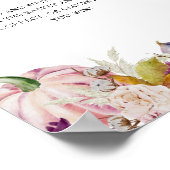 Little Pumpkin Rustic Floral raad je hoeveel spel Poster (Hoek)