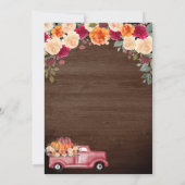 Little Pumpkin Rustic Gender Neutral Baby shower Kaart (Achterkant)