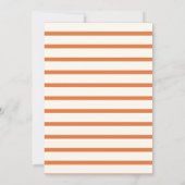 Little Pumpkin Rustic Herfst Baby shower Invitatio Kaart (Achterkant)