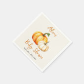 Little Pumpkin Rustic Herfst Herfst Baby shower Servet (Hoek)
