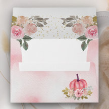 Little Pumpkin Rustic Pink Waterverf Floral