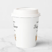 Little Pumpkin Schattige Herfst Baby shower Papieren Bekers (Links)