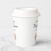 Little Pumpkin Schattige Herfst Baby shower Papieren Bekers (Rechts)