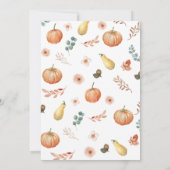 Little Pumpkin Time Capsule Opmerking Bericht Kaar Bedankkaart (Achterkant)