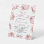 Little Pumpkin Time Capsule Sign Reclamebord Met Voetstuk (Voorkant)
