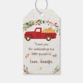 Little Pumpkin Truck Dank je cadeau Labels Cadeaulabel (Voorkant)