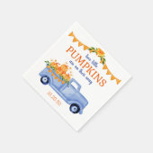 Little Pumpkin Twin Boy Baby shower servetten (Hoek)