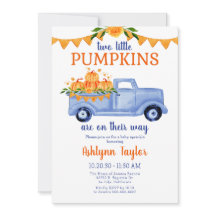 Little Pumpkin Twin Boy Baby Sprinkle All In One