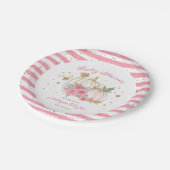 Little Pumpkin Twin Girl Baby shower Papieren Bordje (Gekanteld)