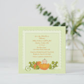Little Pumpkin-uitnodiging Kaart (Staand voorkant)