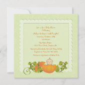 Little Pumpkin-uitnodiging Kaart (Voorkant)