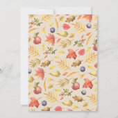 Little Pumpkin Vierde Verjaardagsfeestuitnodiging Kaart (Achterkant)