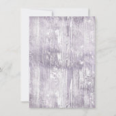 Little Pumpkin | Violet Paars Rustisch Baby shower Kaart (Achterkant)