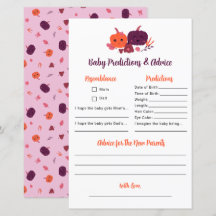 Little Pumpkin voorspellingen en advies Baby showe