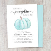 Little Pumpkin Waterverf Baby Boy Shower Kaart
