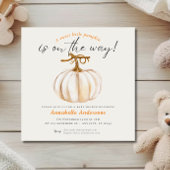 Little Pumpkin waterverf Baby shower uitnodiging