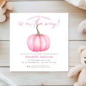 Little Pumpkin waterverf Baby shower uitnodiging