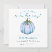 Little Pumpkin waterverf Boy Baby shower Kaart (Voorkant)