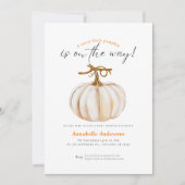 Little Pumpkin waterverf Neutraal Baby shower Kaart (Voorkant)