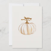 Little Pumpkin waterverf Neutraal Baby shower Kaart (Achterkant)