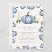Little Pumpkin Whimsical Boy Baby shower Kaart (Voorkant)