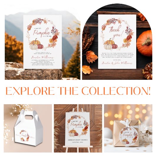 Little Pumpkin Wie kent mama het beste Baby shower Flyer