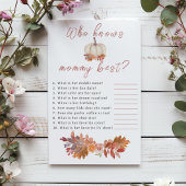 Little Pumpkin Wie kent mama het beste Baby shower Flyer