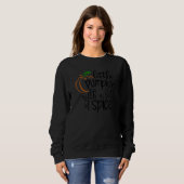 Little Pumpkin With Lots Of Spice Kids Thanksgivin Trui (Voorkant volledig)