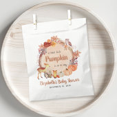 Little Pumpkin Woodland Animals Baby shower Bedankzakje