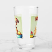 Little pup Bulldog wants to play Glas (Links)