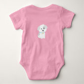 Little Puppy Baby Bodysuit (Achterkant)