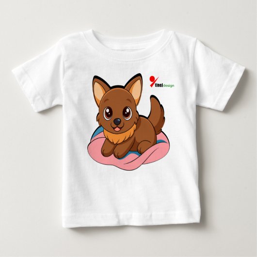 Little Puppy Baby T-Shirt (Voorkant)