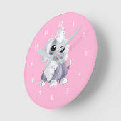 Little Puppy Clock - Custom Color Ronde Klok (Hoek)