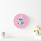 Little Puppy Clock - Custom Color Ronde Klok (Huis)