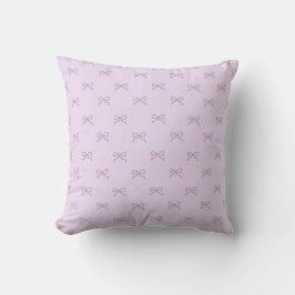 Little Purple Bow Feminine Pastel & Coquette  Kussen