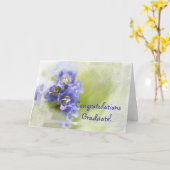 Little Purple Flowers Afstuderen Gefeliciteerd Kaart (Gele Bloem)