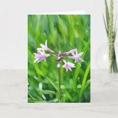 Little Purple Flowers Floral Art Note Kaart (Voorkant)