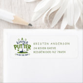 Little Putter Baby Shower Adreslabel Etiket (Insitu)