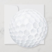 Little Putter Baby Shower Golfbal Kaart (Achterkant)