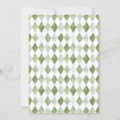 Little Putter Baby Shower Invitation Kaart (Achterkant)