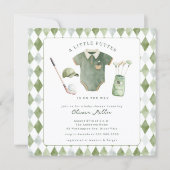 Little Putter Baby Shower Uitnodiging (Voorkant)