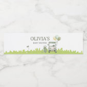 Little Putter Golf Baby Shower Waterfles Etiket (Enkel label)