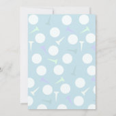 Little Putter Golf Course Fairway Boy Baby Shower Kaart (Achterkant)