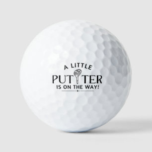 Little Putter Golf Zwangerschap Aankondiging Golfballen