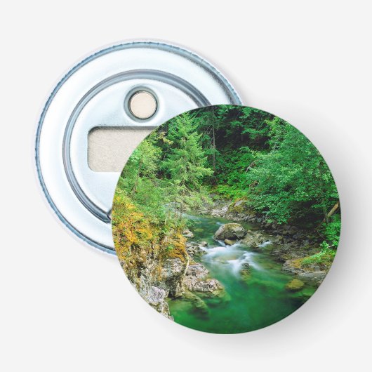 Little Qualicum-rivier Button Flesopener (Voorkant)