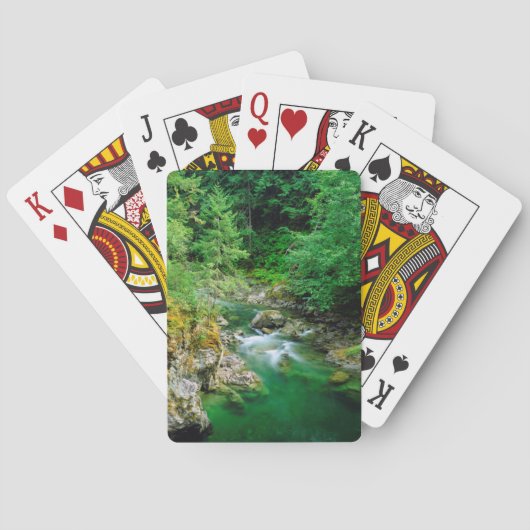 Little Qualicum rivier Pokerkaarten (Achterkant)