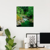 Little Qualicum-rivier Poster (Thuiskantoor)