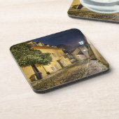Little Quarter Street Night Hard Plastic Coaster Bier Onderzetter (Linkerzijde)